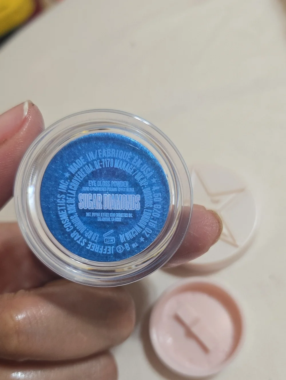 Bright Blue Shimmery Cream Eyeshadow By Jefree Star *SUGAR DIAMONDS*